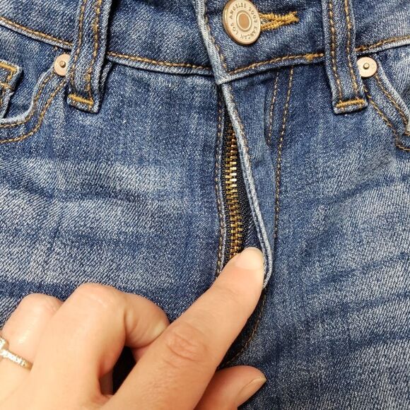 KAN CAN Jeans Sharon-Becky Mid-Rise Distressed Ripped Skinny Jeans - Size 25 - Picture 5 of 16